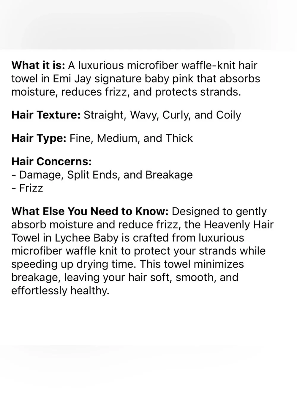 Emi Jay Heavenly Hair Towel!